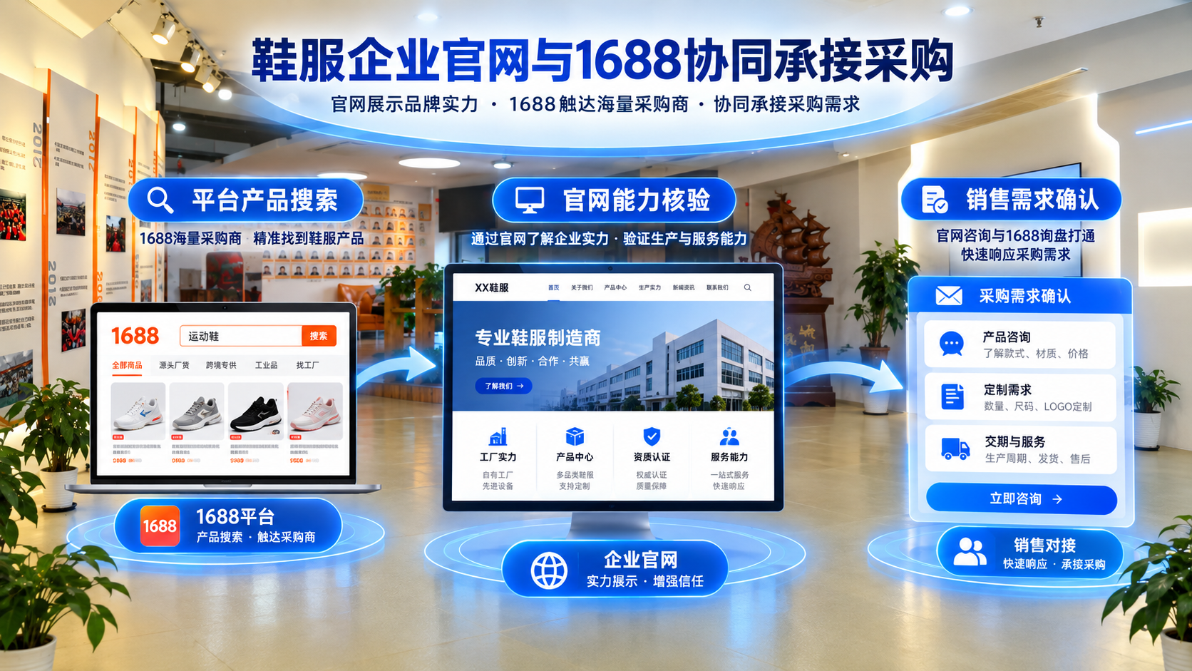鞋服官网与1688协同采购框架